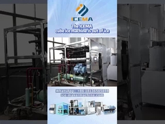 Local de comissionamento de máquinas de gelo a pellets industriais