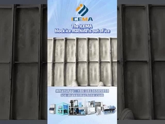 Local de comissionamento de máquinas de gelo de blocos industriais