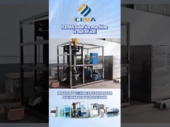 Máquina de gelo de tubo no meio da distribuição de gelo