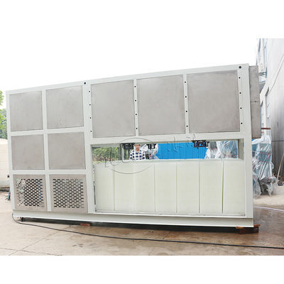 Máquina para fabricar blocos de gelo transparente 20T com resfriamento a água doce