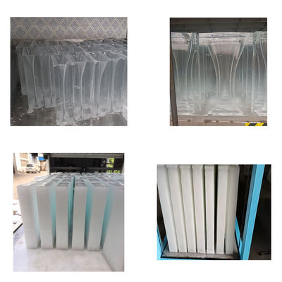 Máquina de gelo de bloco de resfriamento direto 2T industrial para venda fazenda fábrica planta industrial