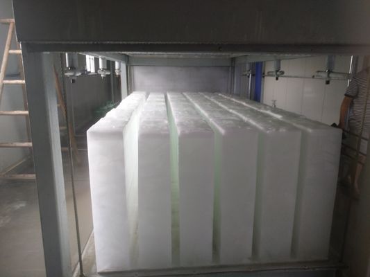 Máquina de gelo de bloco de resfriamento direto 2T industrial para venda fazenda fábrica planta industrial