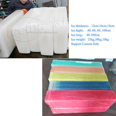 Máquina de fazer gelo de bloco industrial de água doce 10T 10000kg 10T/24H