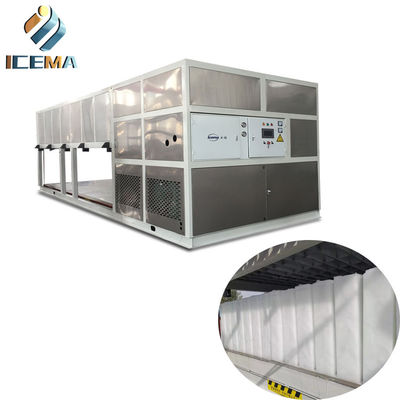 Máquina de bloco de gelo de resfriamento direto industrial 15T 118KW