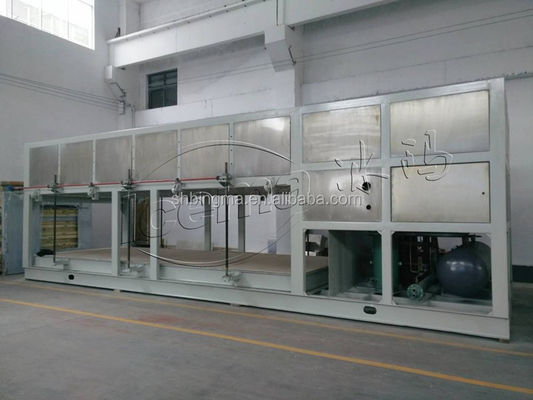 Máquina de bloco de gelo de resfriamento direto industrial 15T 118KW
