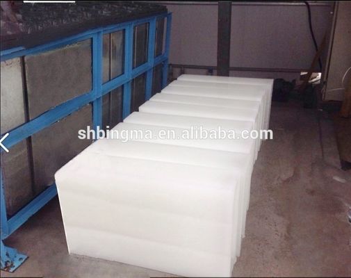 Approvada pelo CE Pesca Produtos do mar Máquina de fabricação de gelo de bloco automática de arrefecimento direto de 20 toneladas
