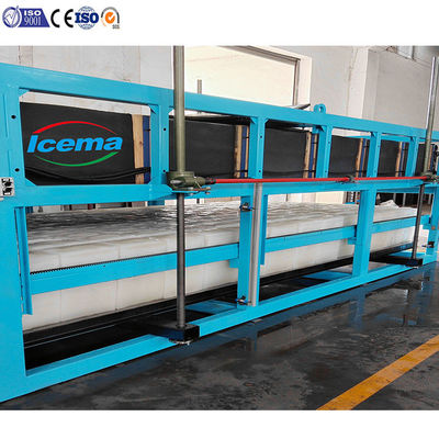 Máquina de gelo de bloco de refrigeração de gelo de temperatura de salmoura personalizada 6450*2360*2530mm para produção de gelo