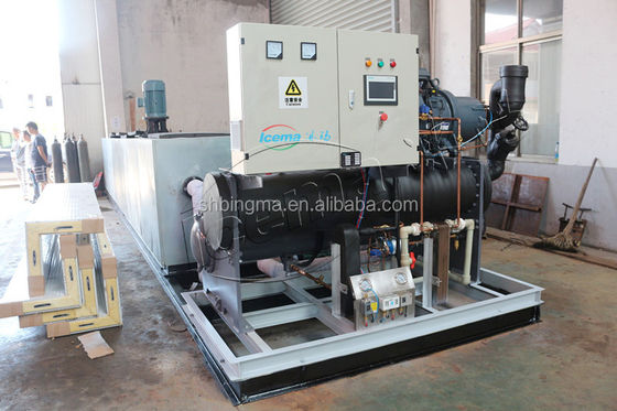 Máquina de bloco de gelo de salmoura 10T 380V 3P