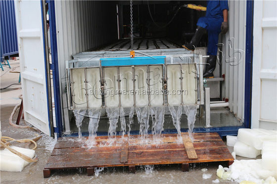 Máquina de bloco de gelo de salmoura 10T 380V 3P