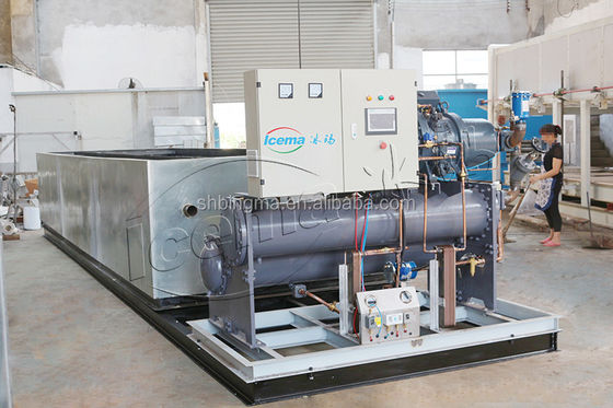 CE 15 Toneladas Industrial Máquina de Fazer Bloco de Gelo 70,5KW 380V