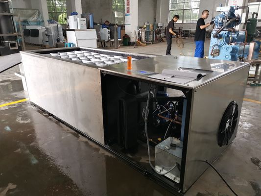 Industrial 2T/24H salmoura bloco de refrigeração máquina de gelo água salgada para fábrica de gelo/armazenamento a frio/resfriamento/fresco