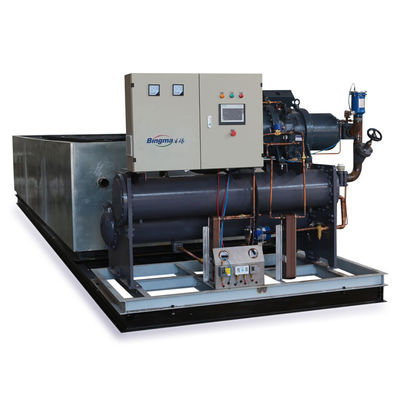 25T/24H Brine Refrigeration Block Ice Machine Industrial Água Salgada