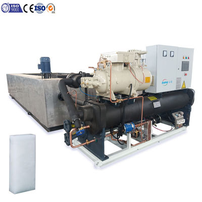 Bom preço Máquina industrial de fabricação de blocos de gelo de 10 toneladas tipo salmoura 380 V on-line