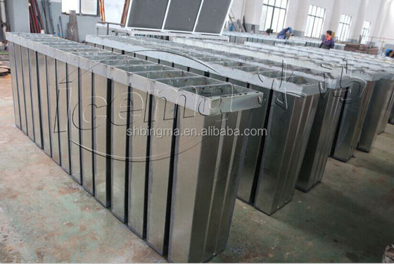 Máquina industrial de fabricação de blocos de gelo de 10 toneladas tipo salmoura 380 V