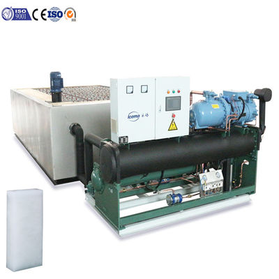 Bom preço 15 toneladas de bloco de gelo grande industrial que faz a máquina 19.75KW on-line