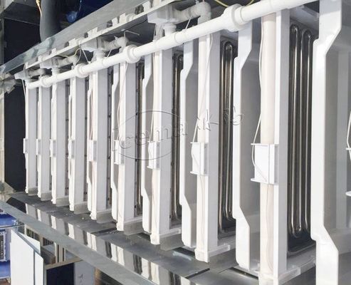 Cubo de gelo automático que faz a máquina 8T/24h industrial para a fábrica de gelo da indústria da bebida da cafetaria