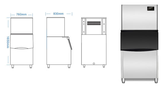 Máquina de fabricação de gelo comercial Máquina de fabricação de gelo para uso doméstico Máquina de fabricação de cubos de gelo