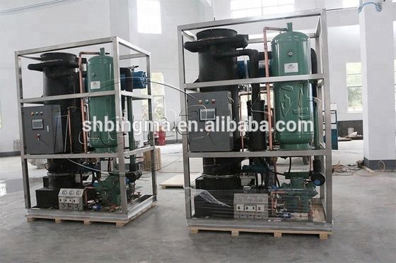 Máquina de fabricação de gelo por tubo industrial 3T/dia CE sistema de fabricação de gelo por tubo comercial para conservação fresca