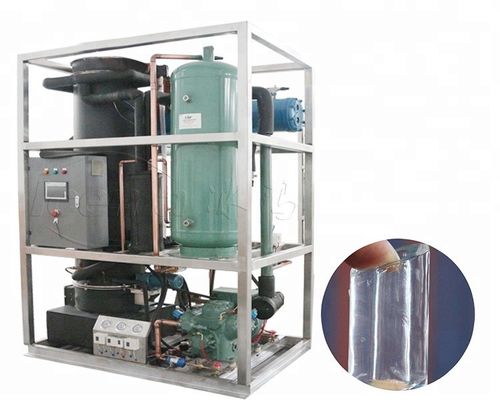 Máquina de fabricação de gelo por tubo industrial 3T/dia CE sistema de fabricação de gelo por tubo comercial para conservação fresca