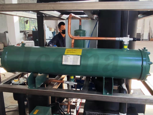 Máquina comercial de fazer gelo em tubo de 15 toneladas/24 horas de aço inoxidável