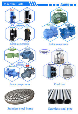 Máquina de fabricação de tubos de gelo de alta qualidade 1 tonelada/24h pequena máquina de gelo tubular para cola/café/bebida