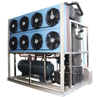 Máquina automática de tubo de gelo 10T/24H comercial para fazenda mar para comida barra de peixe