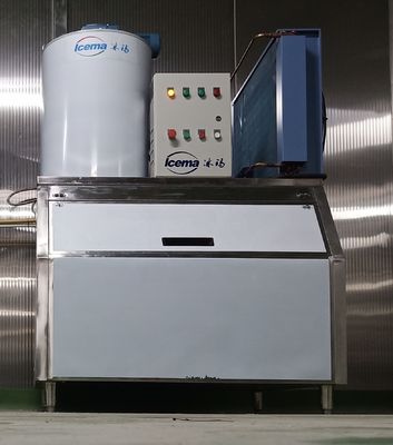 Máquina de gelo em flocos de água doce 300 kg 0,3 t para restaurante