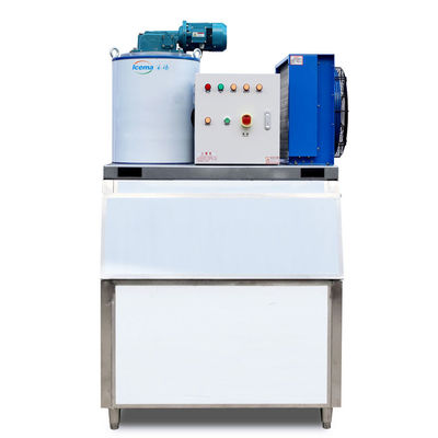 Máquina de gelo em flocos de água doce 2T 380 V/220 V com armazenamento de gelo