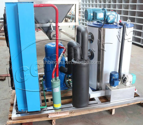 Máquina de gelo em flocos de água doce 30 toneladas 220V industrial automática