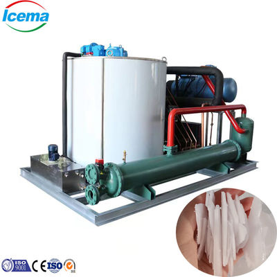 Máquina automática para fazer gelo em flocos de neve 20t/h para pesca de frutos do mar frescos