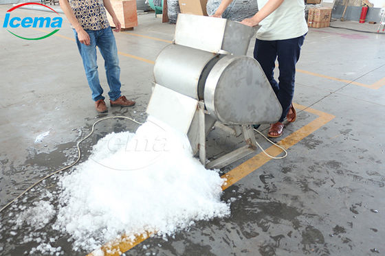 Máquina trituradora de blocos de gelo 200kg/min 380V 220V comercial