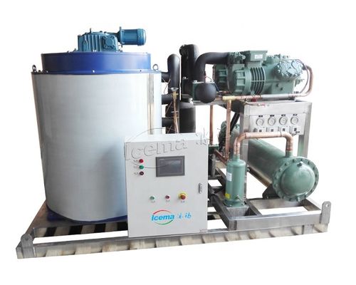 Máquina comercial de flocos de gelo com água do mar 5 toneladas 20,5 KW