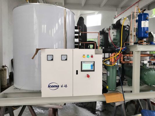 China 50 toneladas/dia máquina de gelo de flocos de neve em recipientes para refrigeração com preço de fábrica