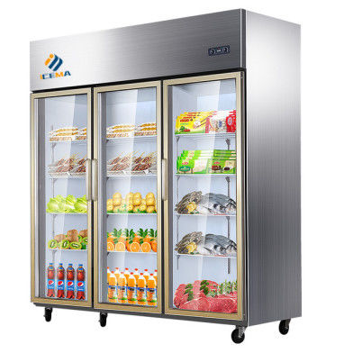 Refrigerador comercial de hotel 1350L seis portas de refrigeração área de refrigeração