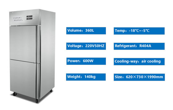 Restaurante Geladeira Vertical Freezer Comercial 360L