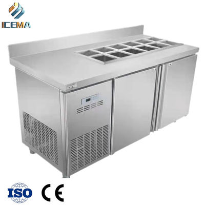 Refrigerador de porta dupla 10A de eficiência vertical lado a lado com prateleiras internas ajustáveis