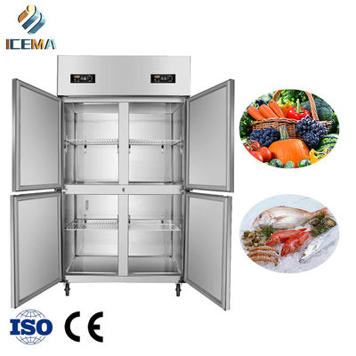 comprar -18~-0 & 0~8 graus 4 portas Commercial Freezer vertical 1230mm comprimento 680mm largura 1970mm altura online manufacture