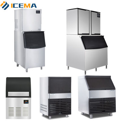 Máquina de fazer gelo automático de 500 kg para refrigerante comercial R404A
