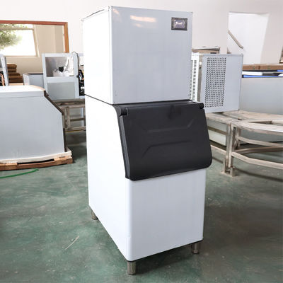 250 kg Capacidade de armazenamento de gelo Máquina de gelo comercial de cubo para refrigeração doméstica de restaurantes bares