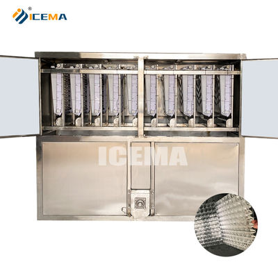 Bom preço Máquina de fabricação de cubos de gelo industriais de 5 toneladas e 10 toneladas com número de rede de gelo 19X21X6 do ICEMA on-line