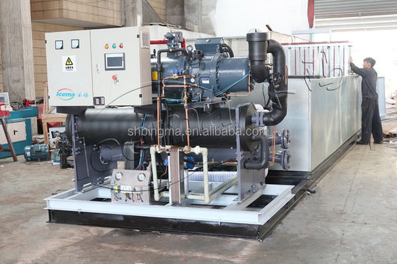 Máquina profissional de fabricação de blocos de gelo com operação automática e produção diária de 5 toneladas