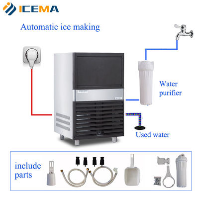 DORIN Compressor máquina de fazer cubos de gelo ideal para lojas de alimentos e pequenas empresas