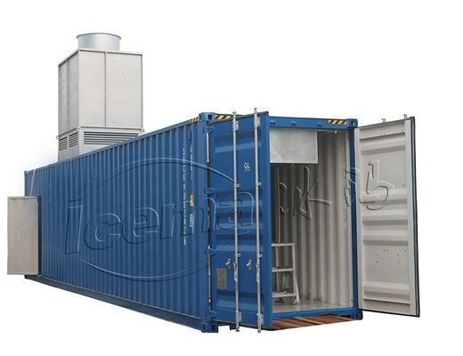 comprar 2000 KG TECUMSEH Compressor 15 Ton Container Bloco de Máquina de gelo com planta móvel online manufacture