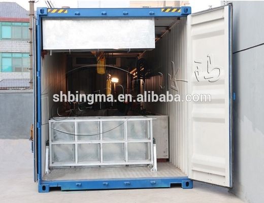 2000 KG TECUMSEH Compressor 15 Ton Container Bloco de Máquina de gelo com planta móvel