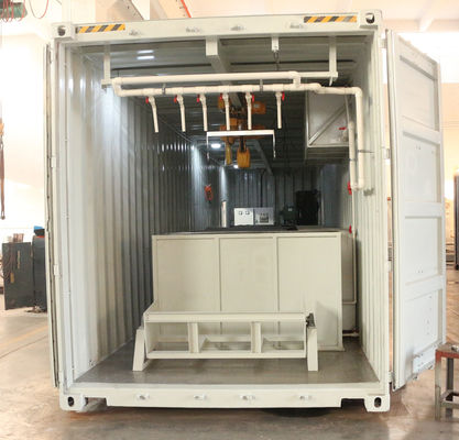 2000 KG TECUMSEH Compressor 15 Ton Container Bloco de Máquina de gelo com planta móvel