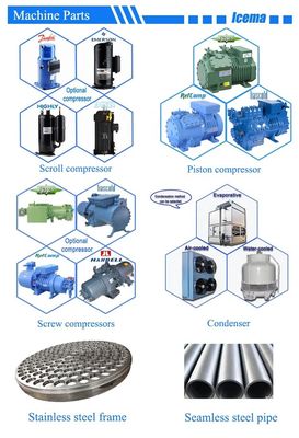 Máquina de fabricação de gelo de tubo 5T 8T 10T com operação automática e economia de energia