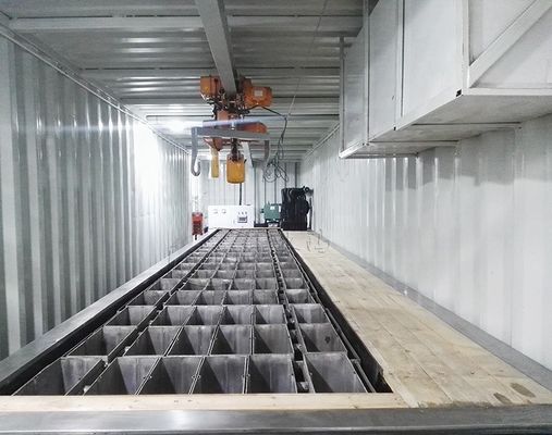 Máquina de gelo de blocos de contentores refrigerada a ar para alta produtividade e competitividade