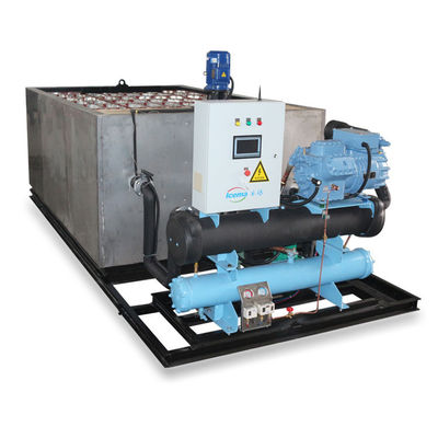 19.75KW Multifunção 2T 5T 10T 20T Bloco de Salmoura Frigorífico para 5000 kg Produção de Gelo
