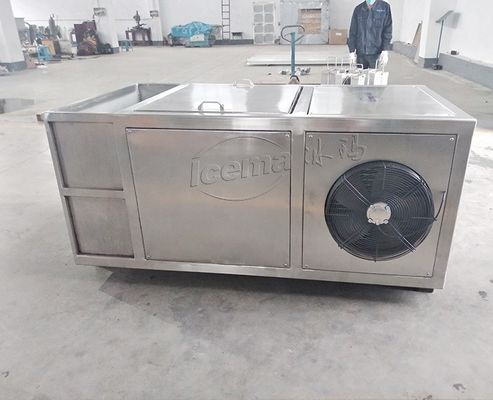 Máquina de blocos de gelo compactos de 1 tonelada com componentes Schneider Electric