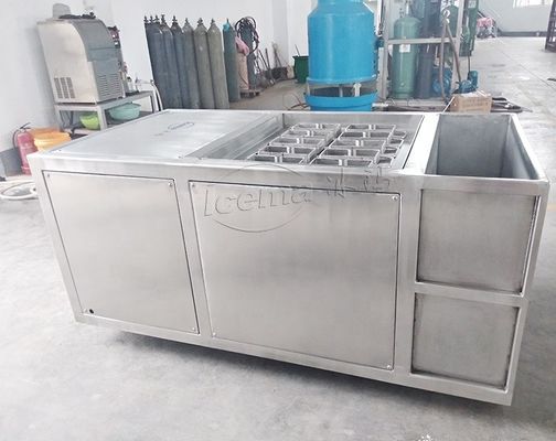 Máquina de blocos de gelo compactos de 1 tonelada com componentes Schneider Electric